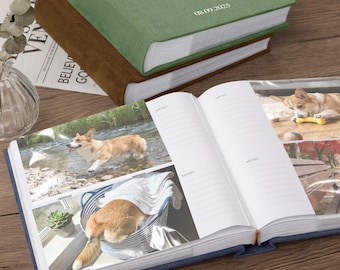 Personalized Dog Memory Book | Handmade Pet Photo Album Keepsake