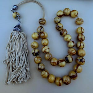 Antique natural white coral Rosary, Misbaha, islamic gift,Tasbih, islamic prayer Rosary, Masbaha, SibhA مسباح سبحة مرجان ابيض
