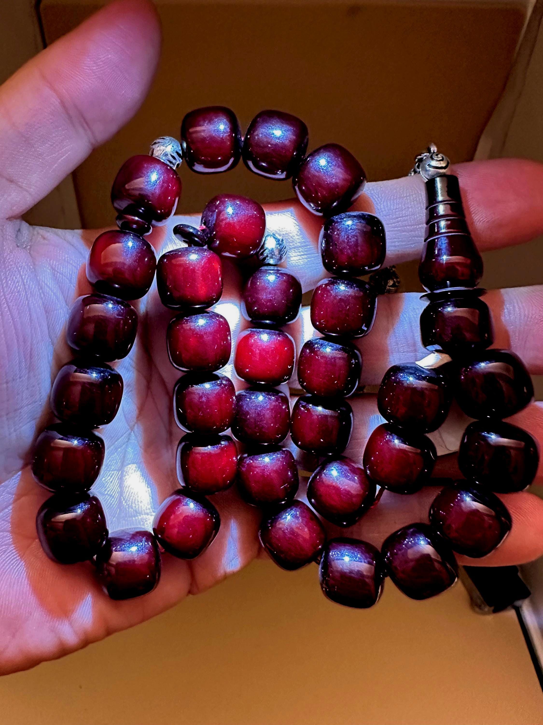 Collectible Faturan Amber Rosary, Bakelite, Misbaha, Islamic Gift