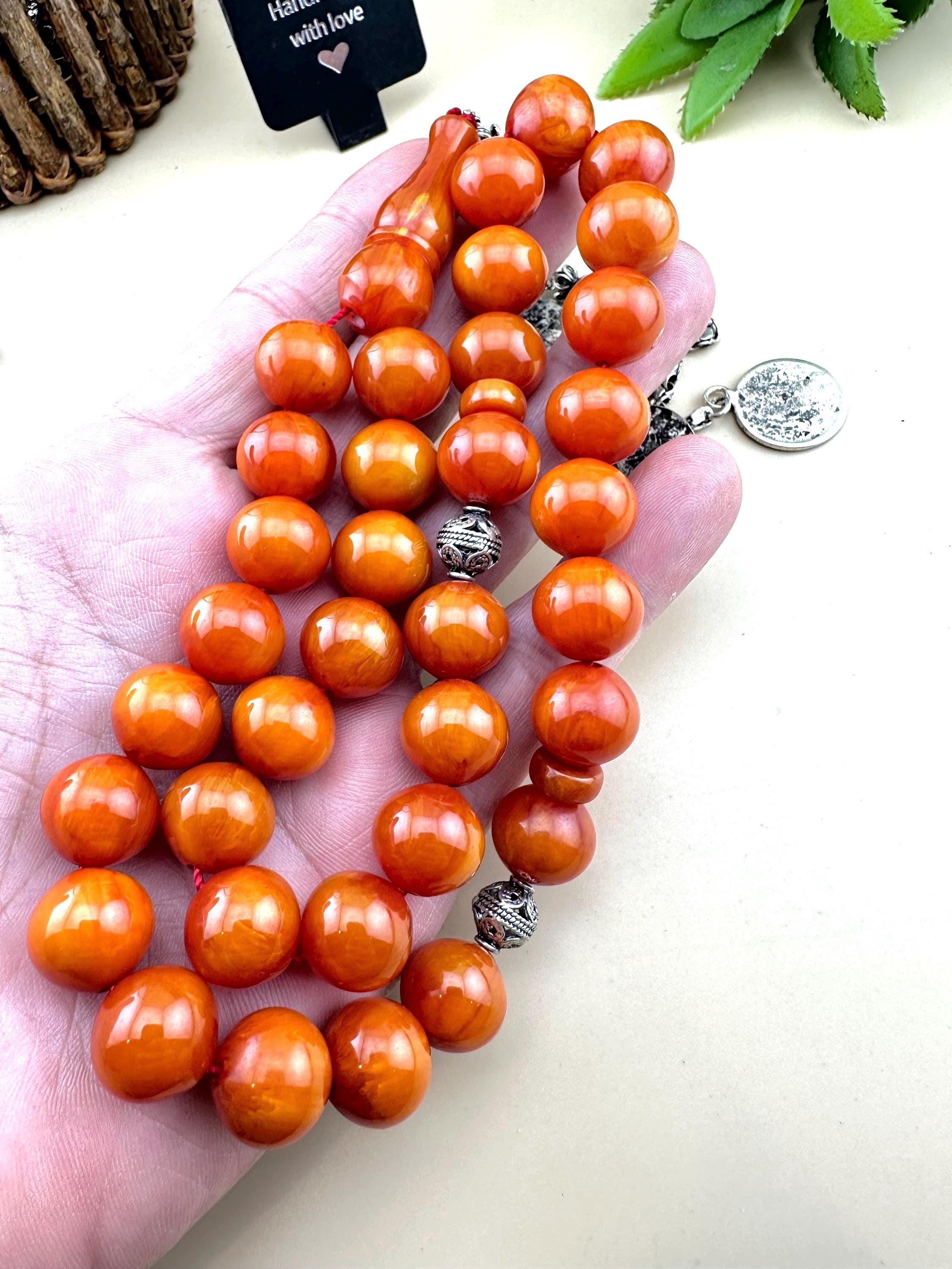 Collectible Faturan Amber Rosary, Bakelite, Misbaha, islamic gift,Tasbih, tasbeeh, islamic prayer Rosary, Masbaha, Sibha مسباح سبحة فاتوران