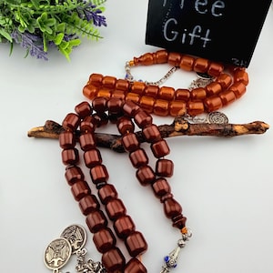 X2 Collectible High Quality Faturan 33–worry Beads Islamic prayer rosary with FREE GIFT, Tasbih مسباح مسبحة مسكي مستكة جودة عالية مع الهدية