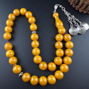 Collectible german Faturan 33 Beads Bakelite Rosary, gift Tesbih, Muslim Rosary, Misbaha, Tesbih, Beads, Islamic prayer beads,سبحة فاتور