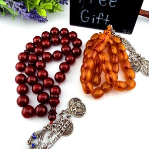 X2 Collectible High Quality Faturan 33–worry Beads Islamic prayer rosary with FREE GIFT, Tasbih مسباح مسبحة مسكي مستكة جودة عالية مع الهدية