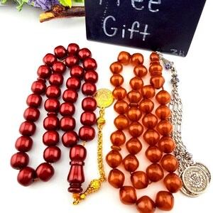 X2 Collectible High Quality Faturan 33–worry Beads Islamic prayer rosary with FREE GIFT, Tasbih مسباح مسبحة مسكي مستكة جودة عالية مع الهدية