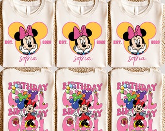 Minnie Birthday Girl Shirt, Personalized Birthday Outfit Girl, Birthday Girl Shirt, Kids Birthday Shirt, Disney Birthday Shirt