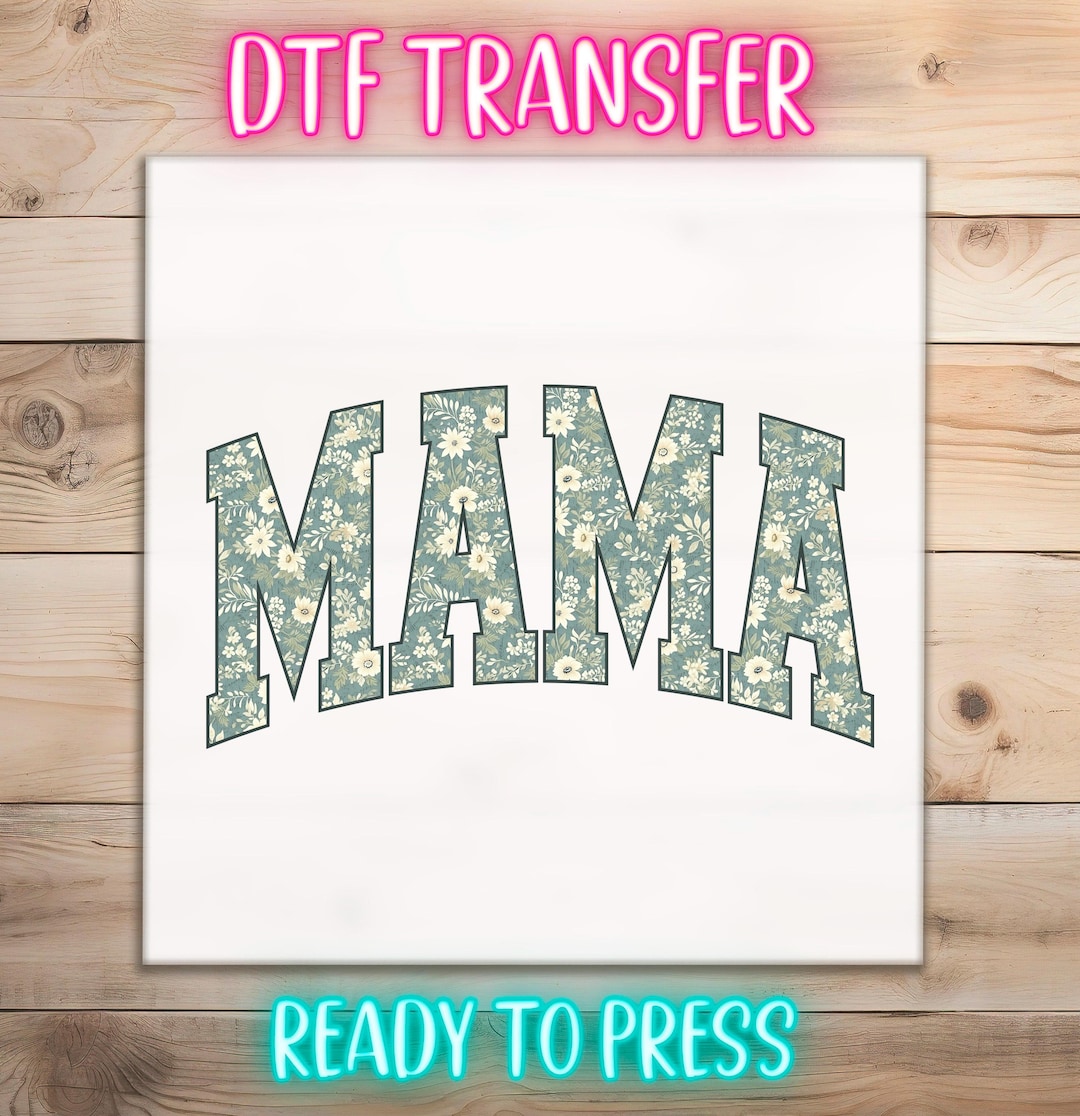 Floral Mama DTF Transfer Ready to Press | Wildflower Boho Mama Heat ...