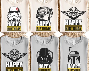 Darth Vader Birthday Shirt, Star Wars Happy Birthday Shirts, Disney Birthday Boy Shirt, Dark Jedi T-Shirt, Funny Birthday King Shirt
