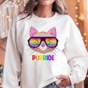 Purride Shirt, Gay Cat Shirt, Rainbow Pride Shirt, LGBT Shirt, LGBTQ Ally Shirt, Gay Pride, Lesbian Pride Shirt, Trans Pride, Cat Lover Gift