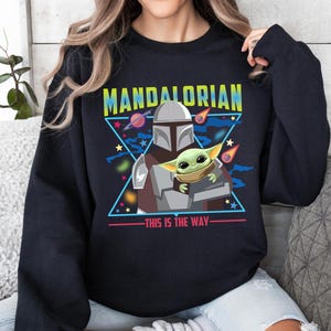 Mandalorian This Is The Way Shirt, Grogu & IG-11 Tee, Star Wars Inspired Graphic Shirt, Big Ear Green Character and Droid Design