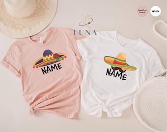 Let's Fiesta Shirt, Custom Fiesta Shirt, Mexican Fiesta Party, Sombrero Shirt, Fiesta Bachelorette, Bridal Party Shirt, Cinco De Mayo Shirt