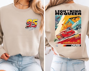 Retro Lightning McQueen Shirts, McQueen Sweatshirt, Disney Cars Shirt, Cars Land Shirt, 95 Lightning McQueen Tee, Disneyland Matching Shirt