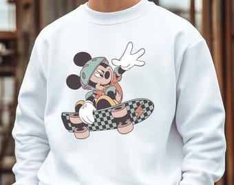 Mickey Mouse on Skateboard Shirt, Disney Mickey Shirt, Mickey Pose Shirt, Disney Shirt, Classic Mickey Pose Shirt, Disney Gift, Disney Trip