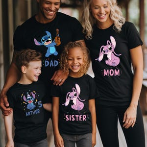 Stitch Family Birthday Shirt, Personalized Birthday Shirt, Custom Stitch Birthday Shirt, Stitch Shirt For Gift, Birthday Family Shirt