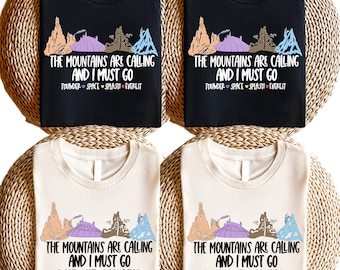 The Mountains Are Calling and I Must Go T-Shirt, Adventure Hiking Tee, Nature Lover Shirt, Outdoor Explorer Gift, Camping Travel Shirt