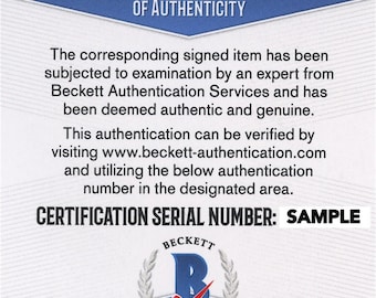 Recuerdos con certificado de autenticidad adicional