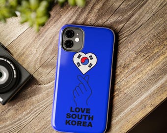 Finger Heart Phone Case: Love South Korea Design (iPhone & Samsung)