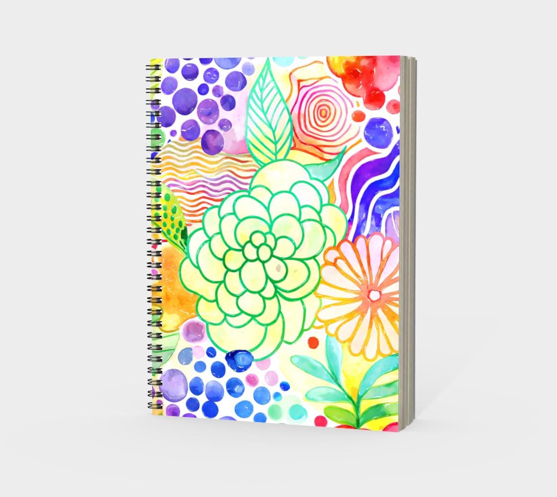 Fun Patterns Spiral Notebook Gift - Etsy