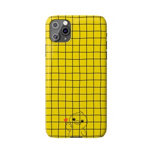 Yellow Grid-telefoonhoesje - slim-fit met grillig kuikentje afbeelding 10