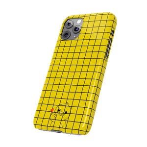 Yellow Grid-telefoonhoesje - slim-fit met grillig kuikentje afbeelding 8