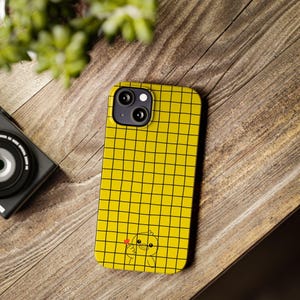 Yellow Grid-telefoonhoesje - slim-fit met grillig kuikentje afbeelding 17