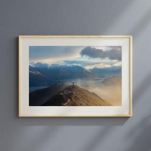 Misty Snowy Landscape Mountain Wall Art – mountain art, landscape wall art, nature wall art, printable wall art, living room decor