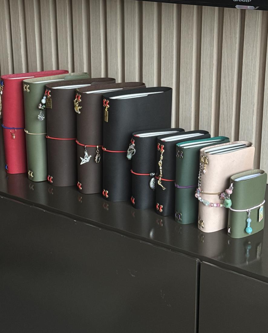 genuine leather travelers journal