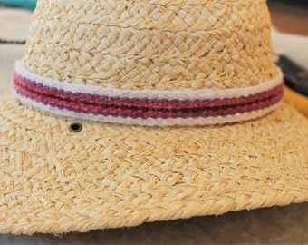 Hatband, Handwoven from Naturally Hand Dyed Wool, Sale Price