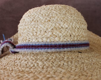 Hatband, Handwoven from Naturally Hand Dyed Wool, Sale Price