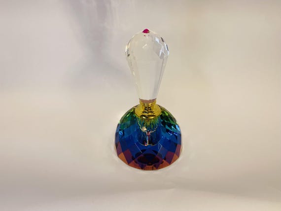 Iridescent Glass Perfume Bottle
