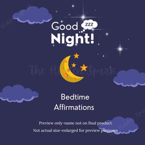 Bedtime Affirmations| Children&#39;s Affirmations| Mindfulness Cards| Calmness| Children&#39;s Affirmation Cards| Affirmations| PDF| Printable