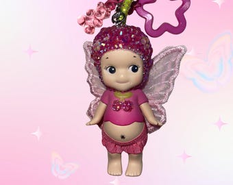 Bedazzled Sonny Angel Keychain- Cherry Blossom Series