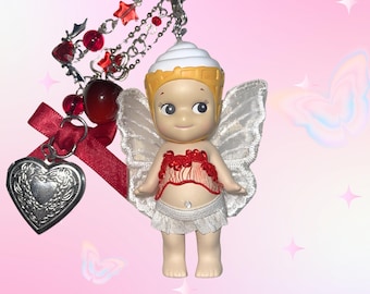 Authentic Sonny Angel Ice Cream Keychain – Handmade Kawaii Figure Charm Bag Accessory