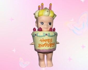 Custom Sonny Angel Cake Topper- Lemon Cake Kawaii Figure Charm, Collector Gift, Bag Accessory