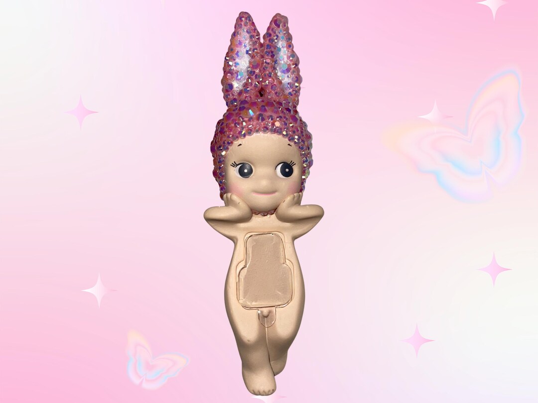 Bedazzled Rabbit Sonny Angel: Handmade Rhinestone Doll Figure - Etsy