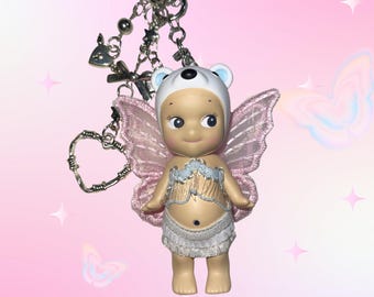 Authentic Sonny Angel Keychain- Polar Bear Kawaii Figure Charm, Collector Gift, Bag Accessory
