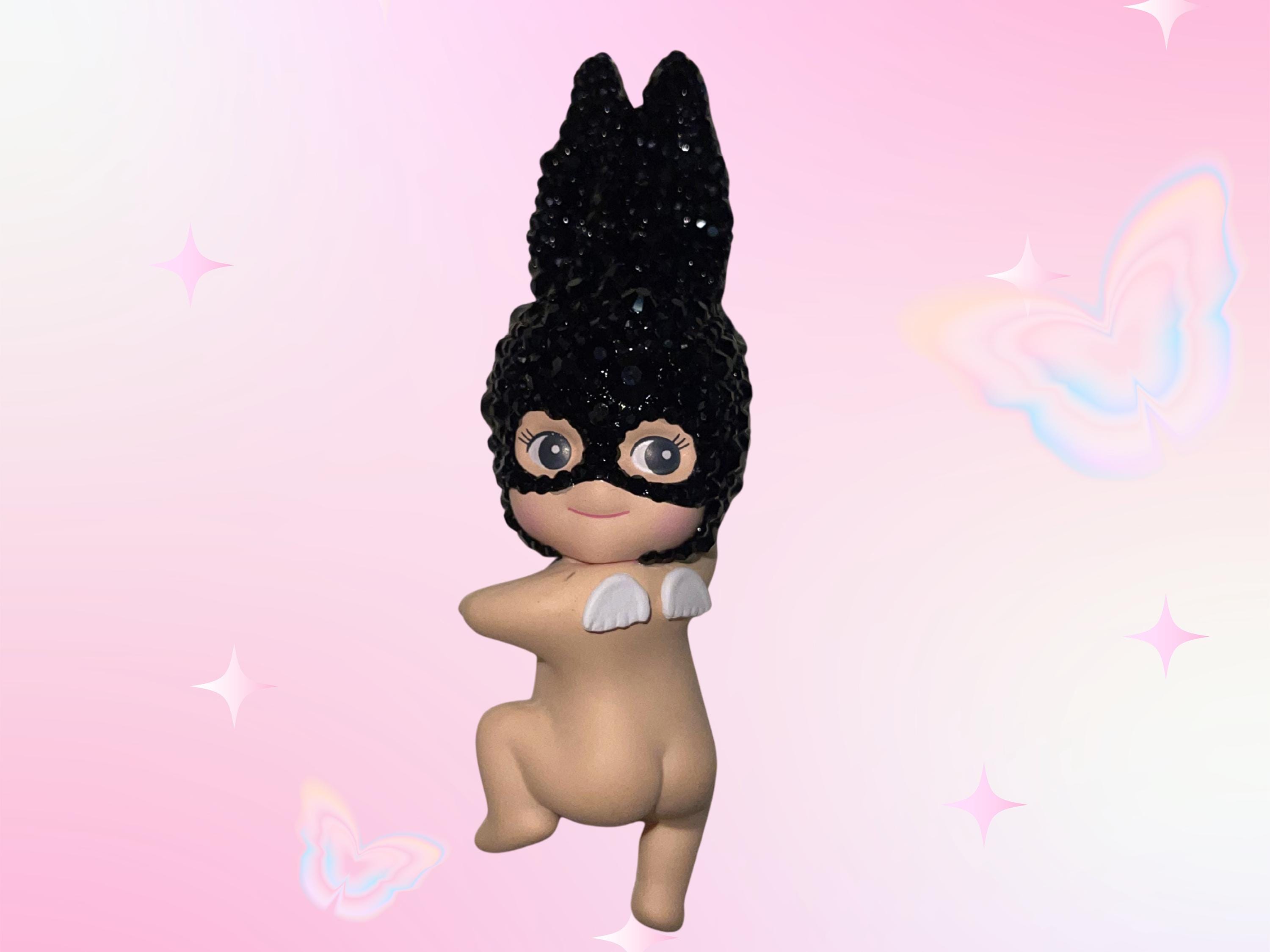 Bedazzled Custom Hipper- Looking Back Black Rabbit - Etsy