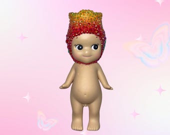 Authentic Custom Bedazzled Sonny Angel – Flower Series Tulip Figure