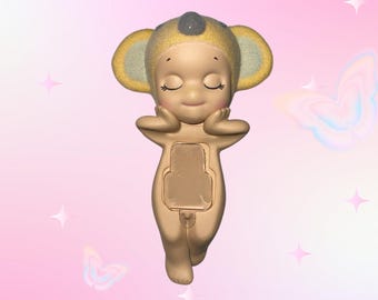 Flocked Custom Sonny Angel Hipper Koala- Kawaii Figure Charm, Collector Gift, Bag Accessory
