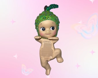 Authentic Custom Bedazzled Sonny Angel Pear Figure: Authentic Rhinestone Collectible Doll