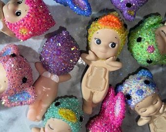 MYSTERY Bedazzled Sonny Angel Hipper- Kawaii Figure Charm, Collector Gift, Phone Accessory