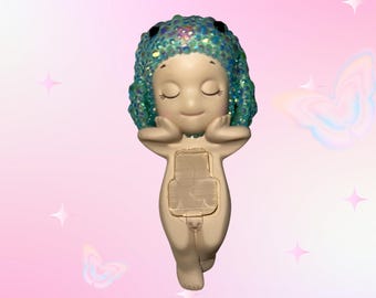 Bedazzled Sonny Angel Hipper – Y2k Lop Ear Rabbit, Handmade