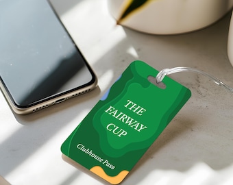 Personalized Aluminum Golf Bag Tag: Custom Team Sports Gift