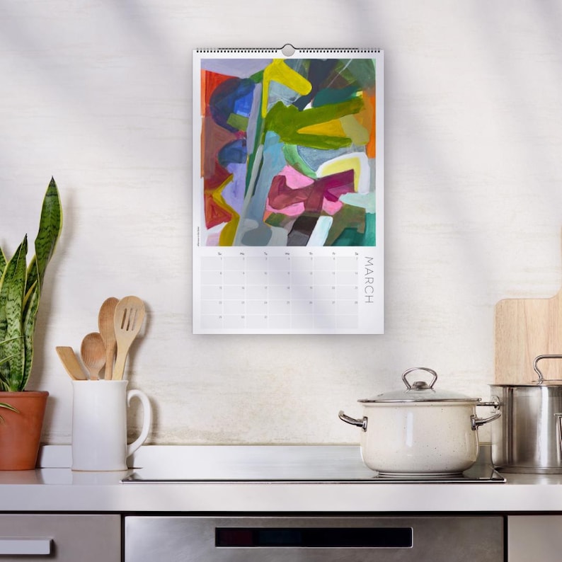 2026 Abstract Art Calendar - Colorful Wall Decor for Home or Office - Etsy