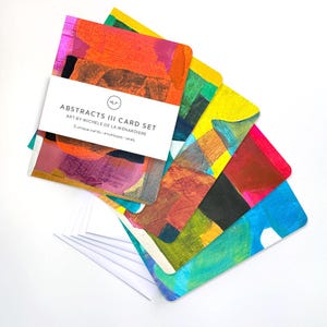 Abstract Art Greeting Card Set: Handmade Blank Notecards, Envelopes & Seals