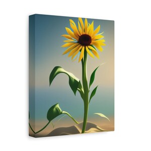 Sunflower Canvas Wall Art, Nature Painting, Floral Home Decor, Yellow Flower Picture, Canvas Wall Hangings, Canvas Wall Decor, Canvas