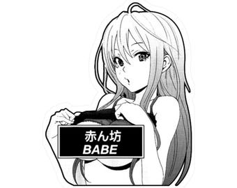 Anime Babe Stickers | Anime | Waterproof Sticker | Car Decals | Laptop Decal Stickers | Vinyl Stickers | Manga