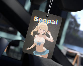 Senpai Lufterfrischer | Anime Lufterfrischer | Duftspender | Auto Lufterfrischer | Illustration Lufterfrischer | Anime Mädchen