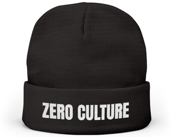 Zero Culture Classic Knit Beanie | Knit Hat | Cozy Winter Accessory | Perfect Gift | Trendy Beanie for All Seasons