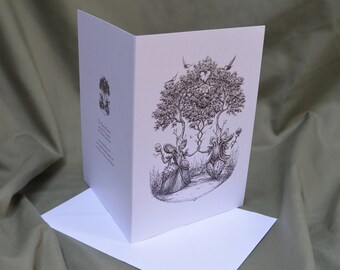 The Chestnut Nuptials - greetings card