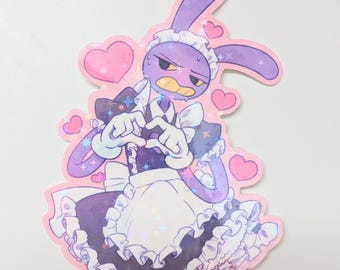 Naklejka winylowa holograficzna Maid Jax 3,5 cala